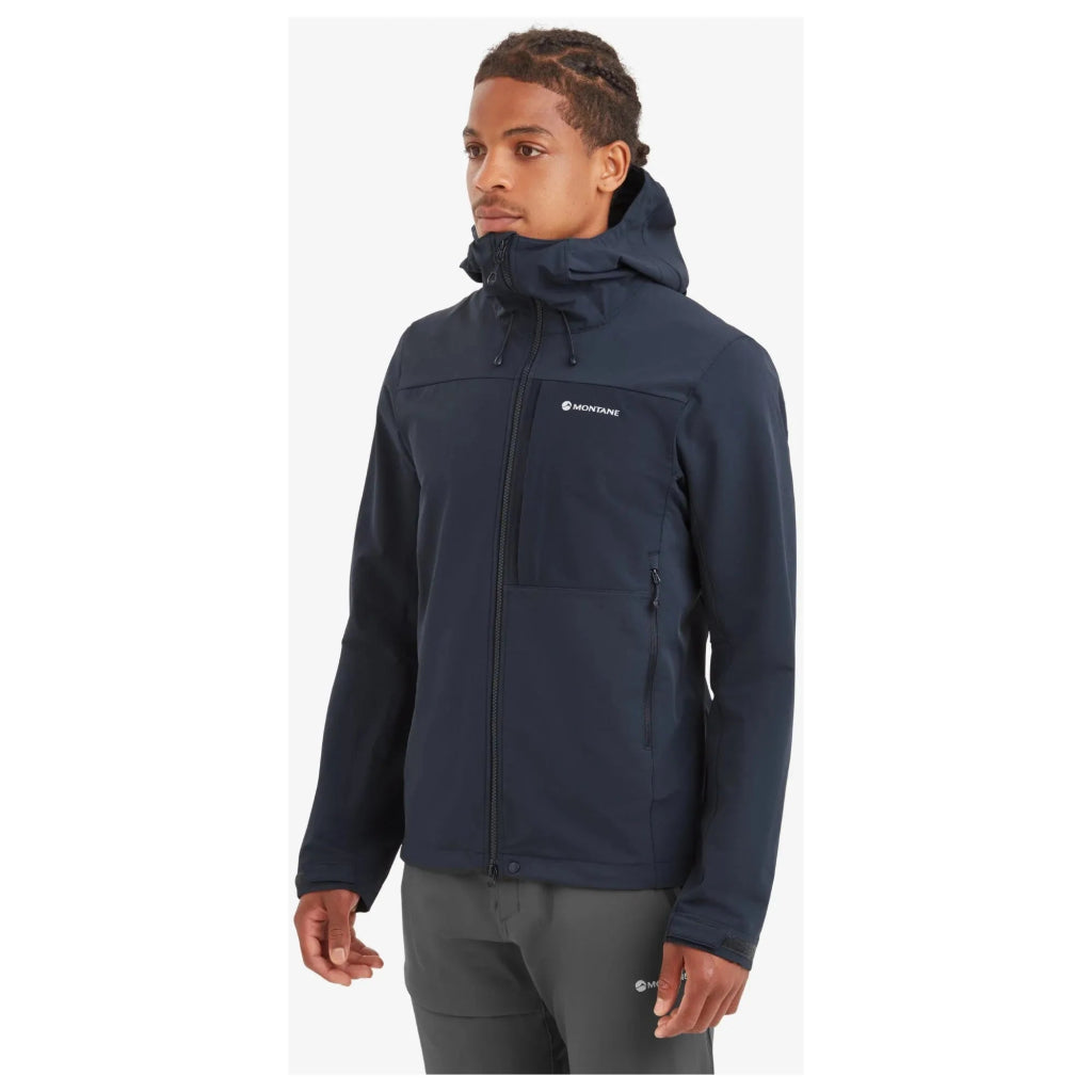 Montane Men&#39;s Tenacity XT Hooded Softshell Jacket - Eclipse Blue - Hill and Dale Outdoors