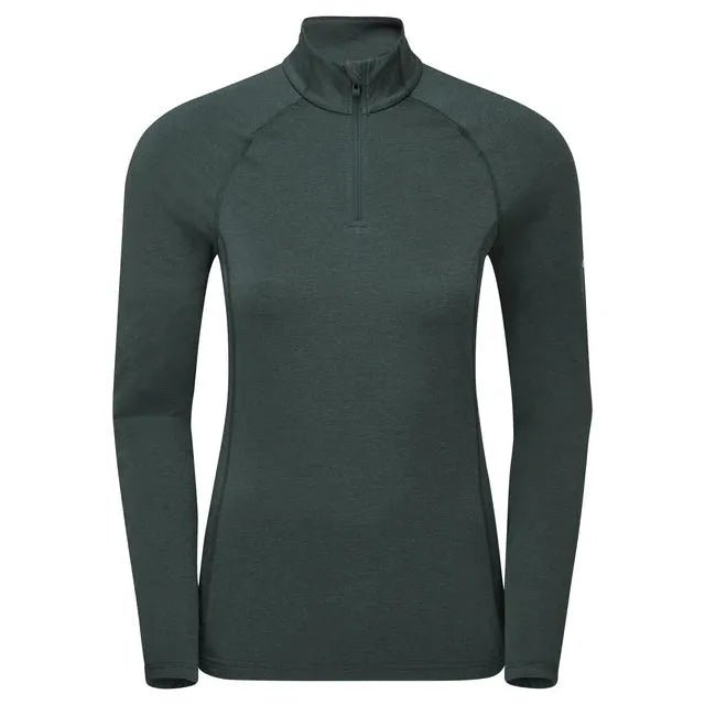 Montane Women&#39;s Dart XT Zip Neck - Deep Forest - Hill and Dale Outdoors