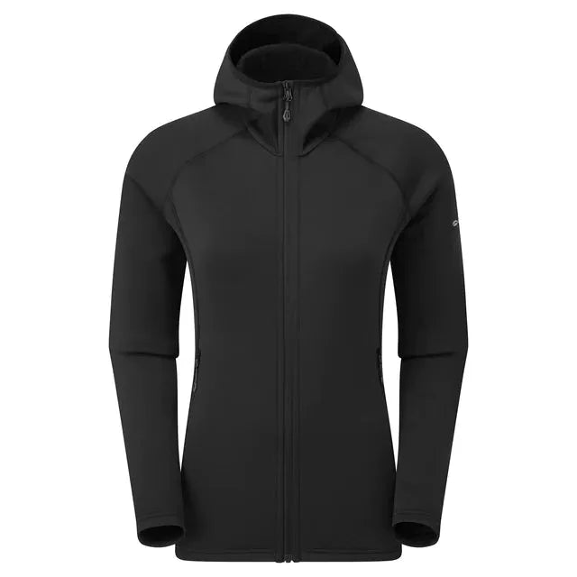 Montane Women&#39;s Fury Hooded Fleece Jacket - Black - Hill and Dale Outdoors