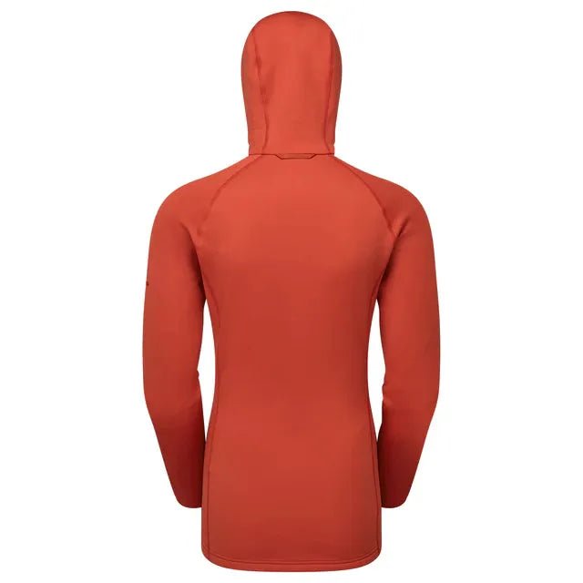 Montane Women&#39;s Fury Hooded Fleece Jacket - Saffron Red - Hill and Dale Outdoors