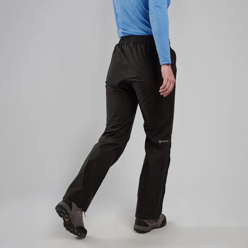 Montane Women&#39;s Phase GTX Waterproof Pull - On Pants - Black - Hill and Dale Outdoors