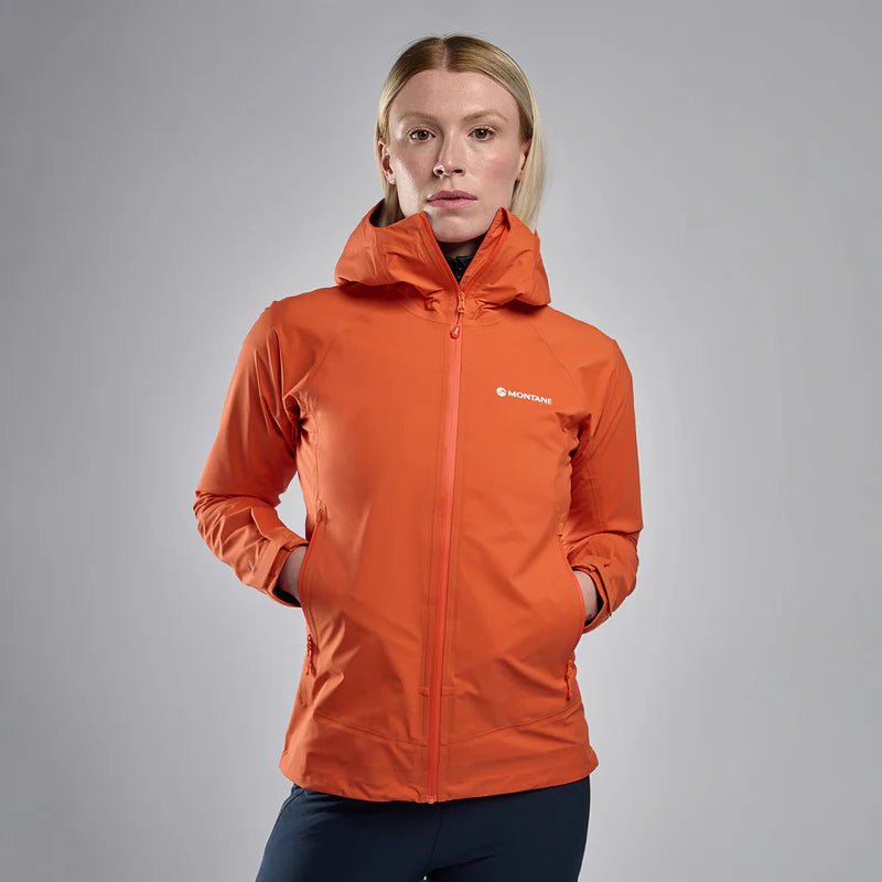 Montane Women&#39;s Phase Lite GTX Waterproof Jacket - Tigerlily - Hill and Dale Outdoors