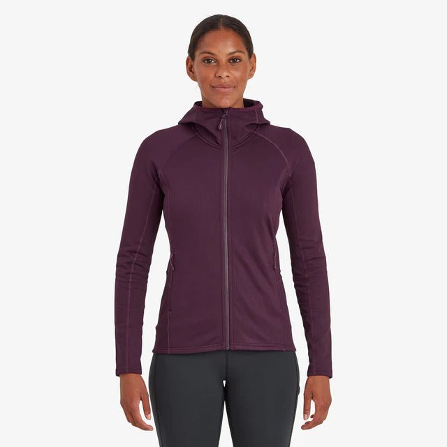 Montane Women&#39;s Protium Hooded Fleece Jacket - Saskatoon Berry - Hill and Dale Outdoors