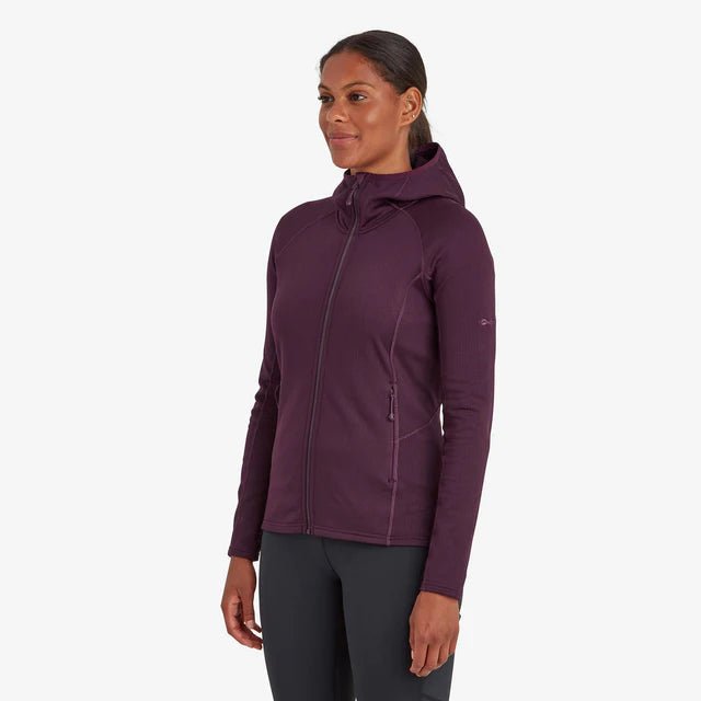 Montane Women&#39;s Protium Hooded Fleece Jacket - Saskatoon Berry - Hill and Dale Outdoors