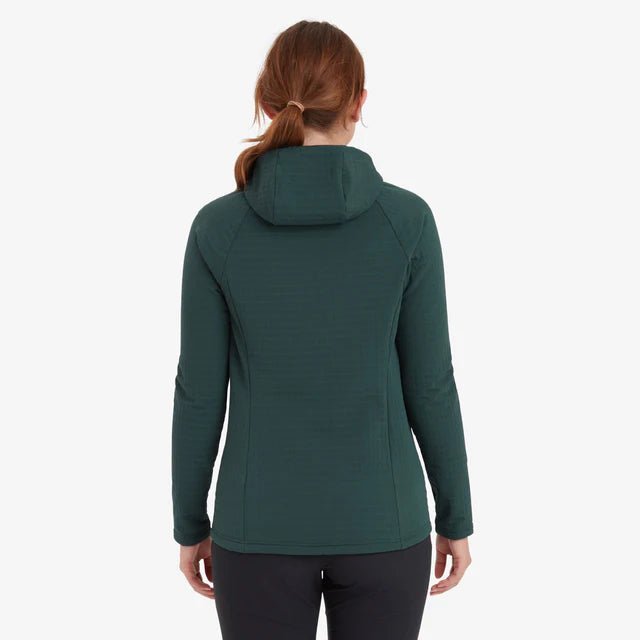 Montane Women&#39;s Protium XT Hooded Fleece Jacket - Deep Forest - Hill and Dale Outdoors