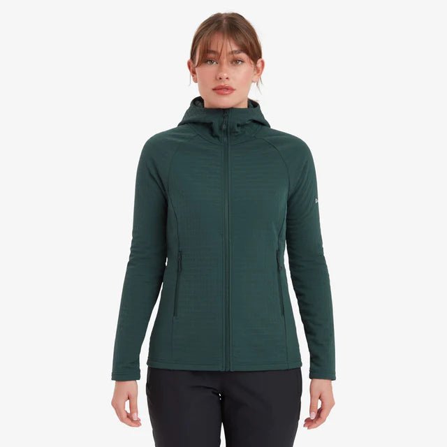 Montane Women&#39;s Protium XT Hooded Fleece Jacket - Deep Forest - Hill and Dale Outdoors