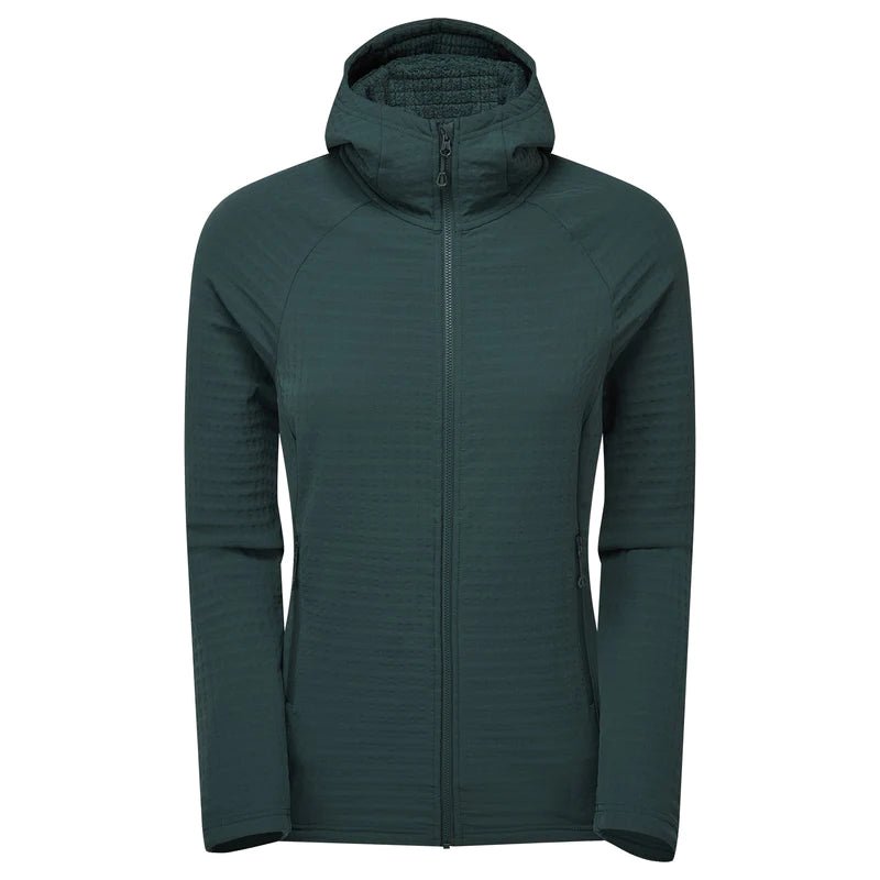 Montane Women&#39;s Protium XT Hooded Fleece Jacket - Deep Forest - Hill and Dale Outdoors