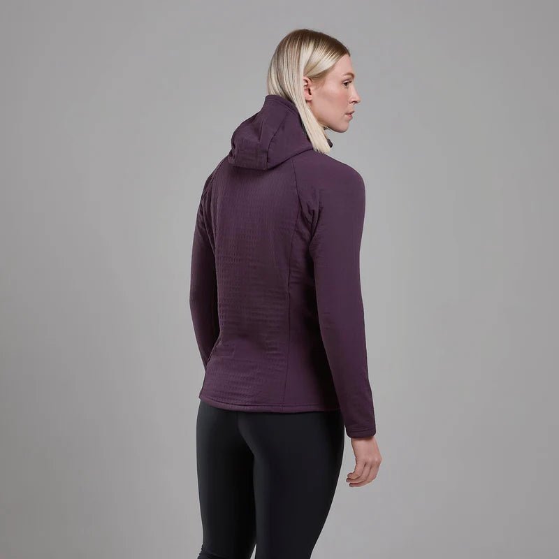 Montane Women&#39;s Protium XT Hooded Fleece Jacket - Mulberry - Hill and Dale Outdoors