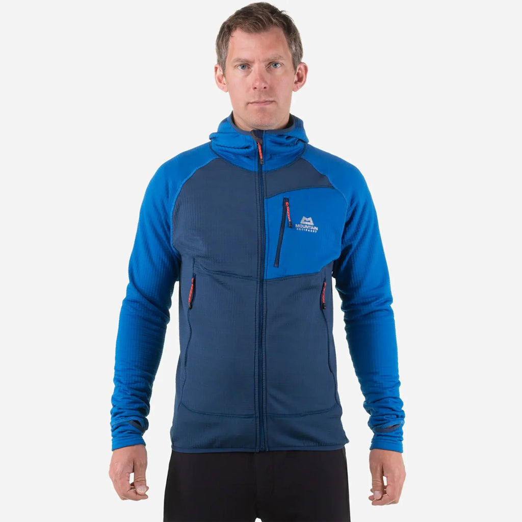Mountain Equipment Eclipse Hooded Men&#39;s Jacket - Medieval/Cardinal - Hill and Dale Outdoors