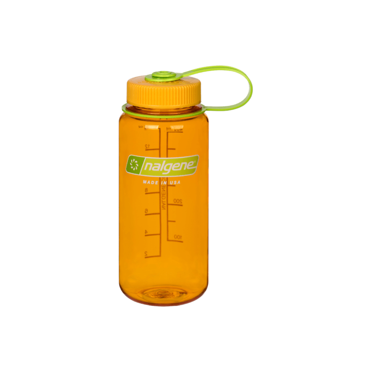 Nalgene Sustain Wide Mouth 0.5L Water Bottle - Clementine - Hill and Dale Outdoors