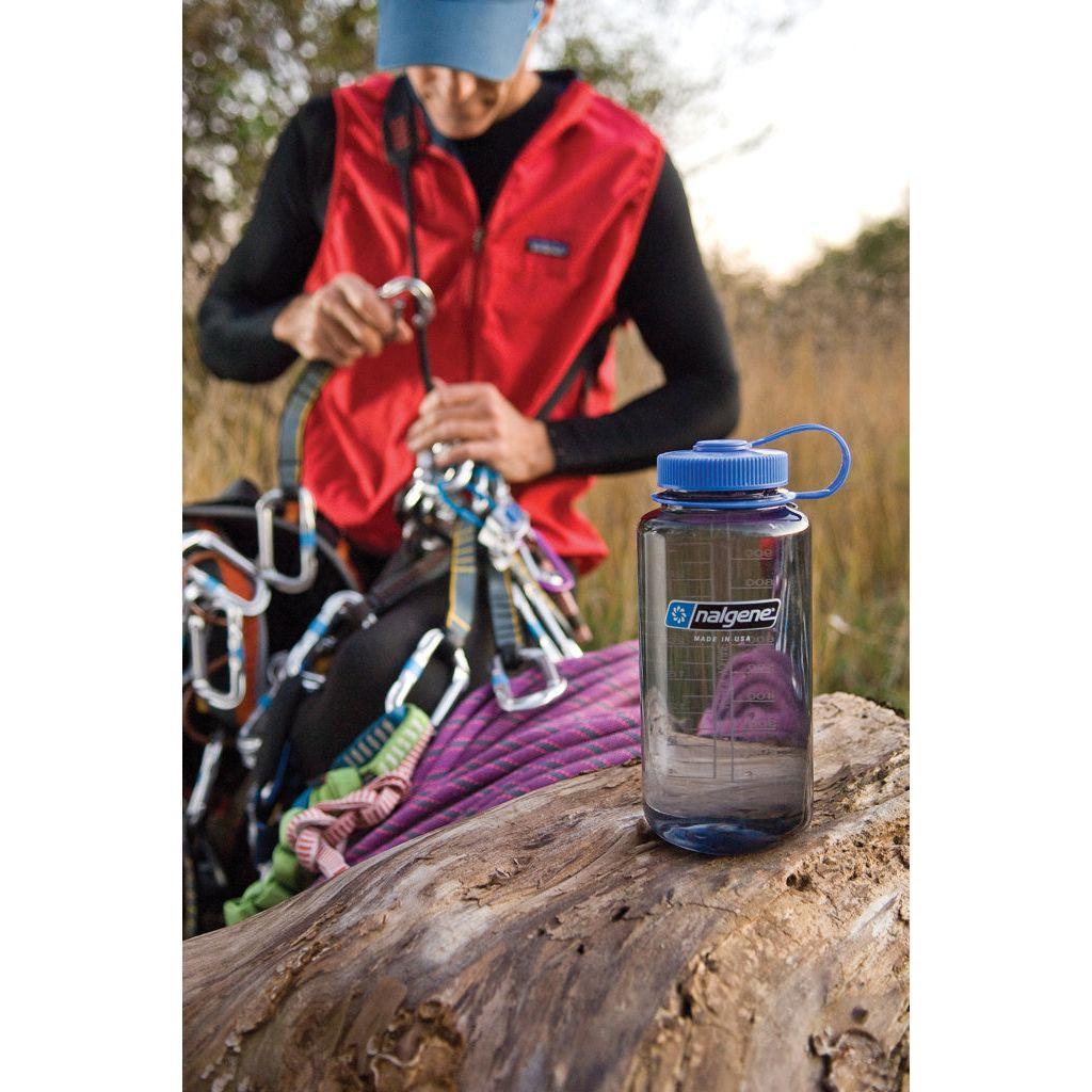 Nalgene Wide Mouth Sustain 32oz 1L Water Bottle - Grey - Hill and Dale Outdoors