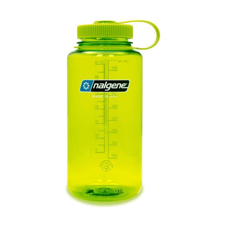 Nalgene Wide Mouth Sustain 32oz 1L Water Bottle - Spring Green - Hill and Dale Outdoors