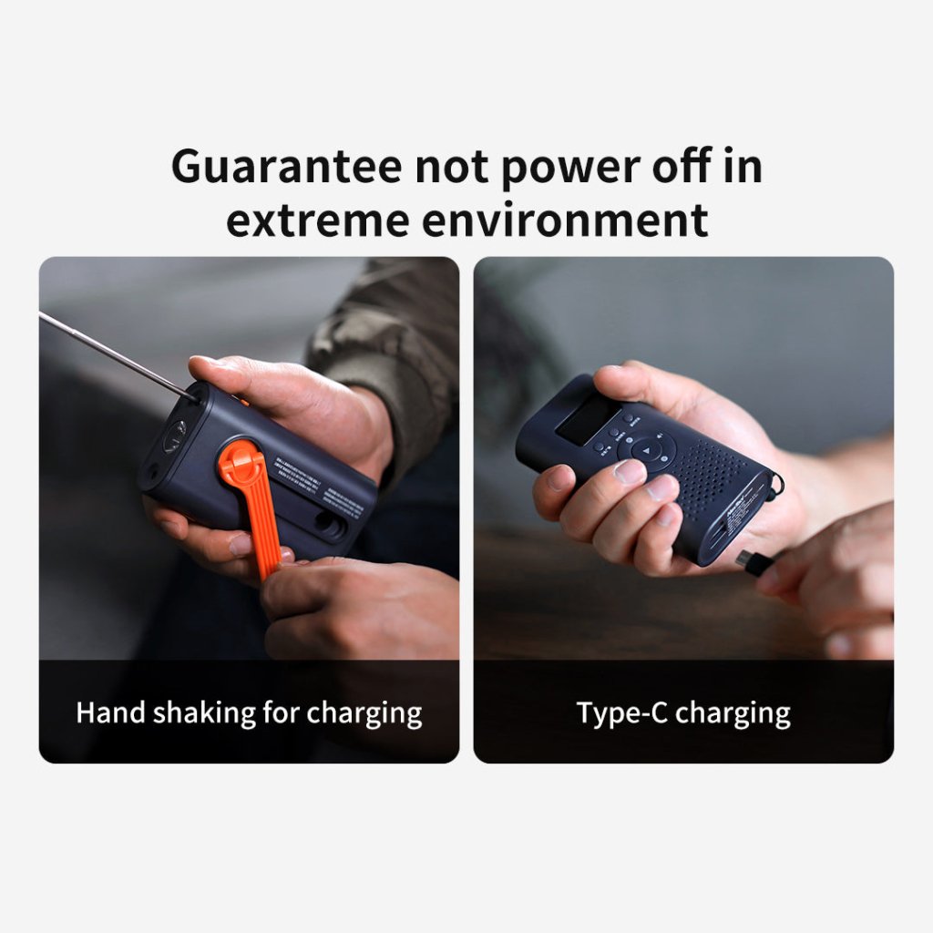 Nextool Multi - Functional Emergency Hand Crank Radio - Hill and Dale Outdoors