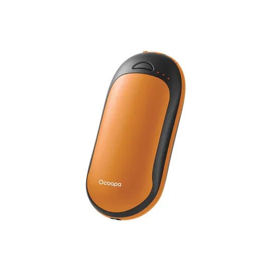Ocoopa HotPal PD Quick Charge Rechargeable Hand Warmer - Orange on Black - Hill and Dale Outdoors