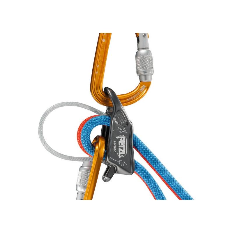 Petzl Reverso belay device - Grey - Hill and Dale Outdoors