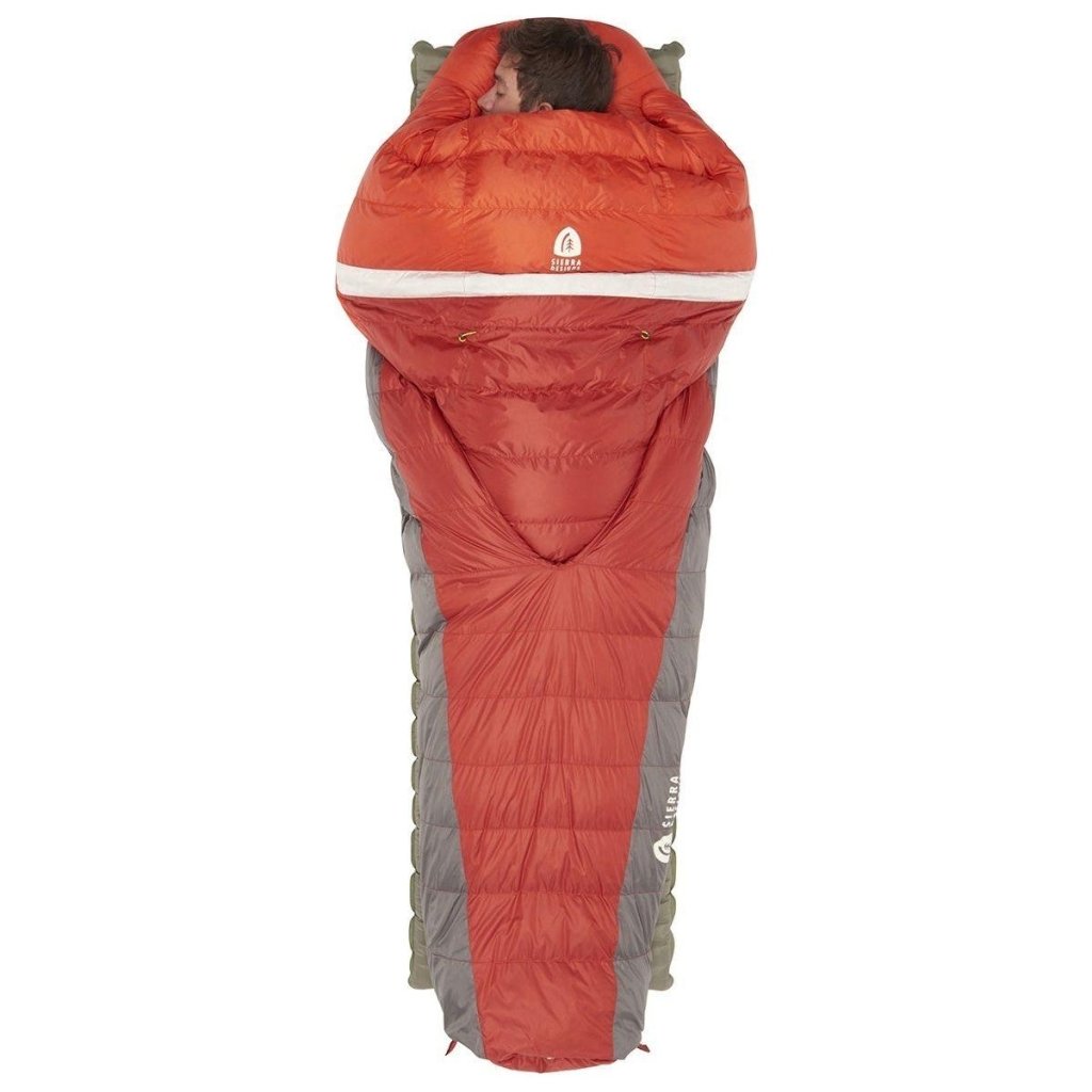 Sierra Designs Backcountry Bed 650F 20° Degree Down Sleeping Bag - Red - Hill and Dale Outdoors