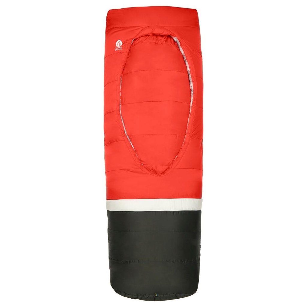 Sierra Designs Frontcountry Bed 20F 0° Degree Synthetic Sleeping Bag - Red/Grey - Hill and Dale Outdoors