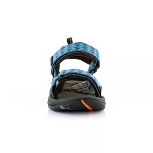 Source Gobi Men's Walking Sandals Triangles Blue Hill and Dale