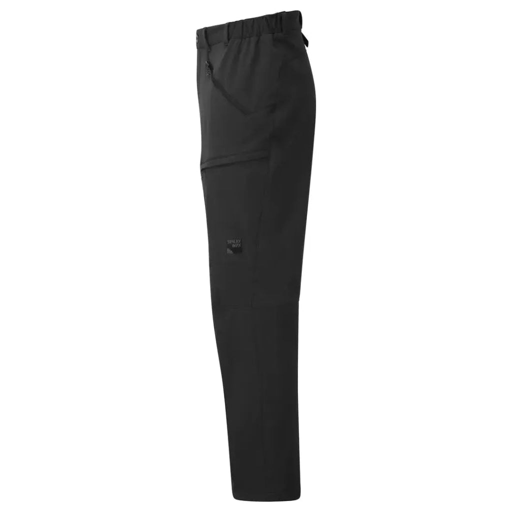 Sprayway Compass Versa Men&#39;s Softshell Walking Trousers - Black - Hill and Dale Outdoors