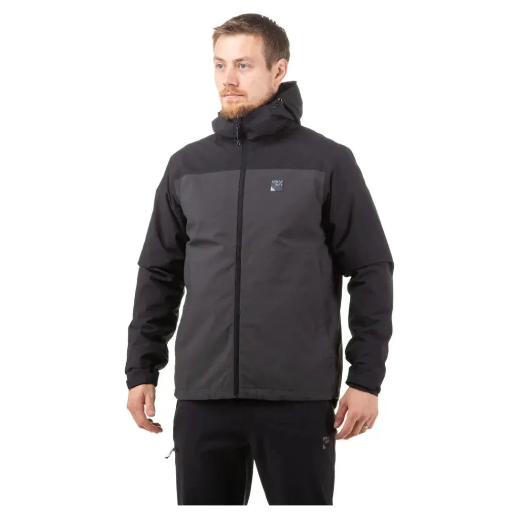 Sprayway Dagda Men&#39;s Waterproof Jacket - Thunder/Black - Hill and Dale Outdoors
