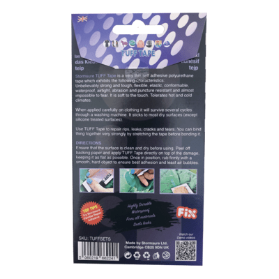 Stormsure &#39;TUFF Tape&#39; Assorted Self Adhesive Patch Set - Small (6 patches) - Hill and Dale Outdoors