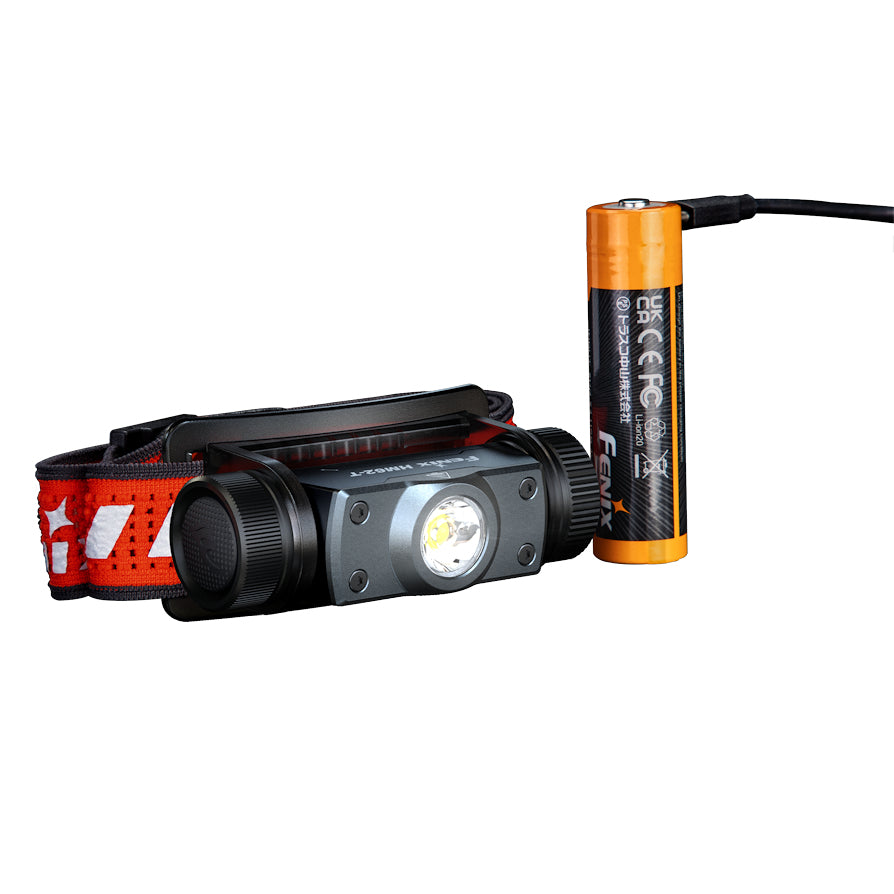 Fenix HM62-T Light Weight Trail Running USB Rechargeable Headtorch - Black