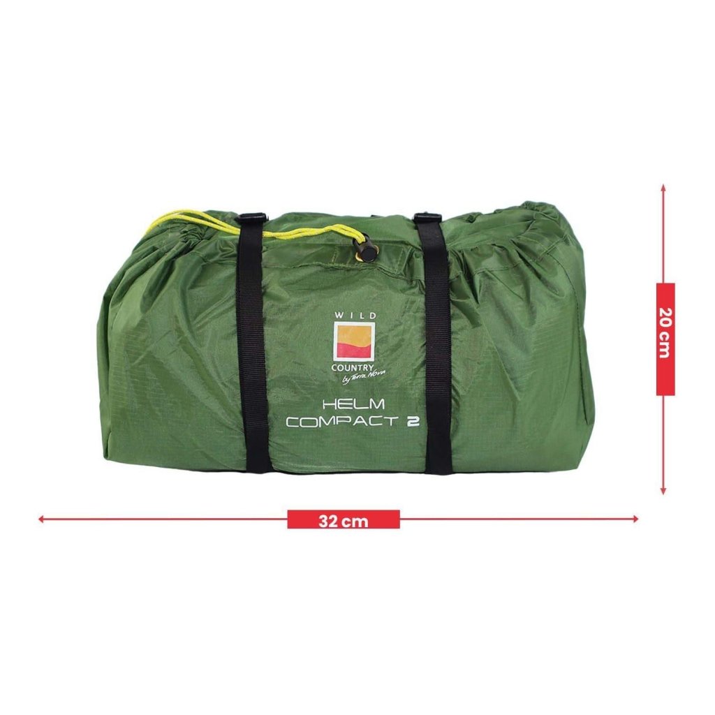 Wild Country Helm Compact 2 Two - Person Tent - Green (2025) - Hill and Dale Outdoors