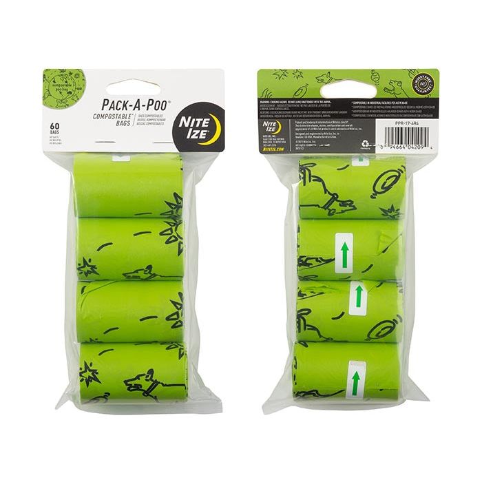 Nite Ize Pack-a-Poo Biodegradable Poo Bag Refill - Pack of 60