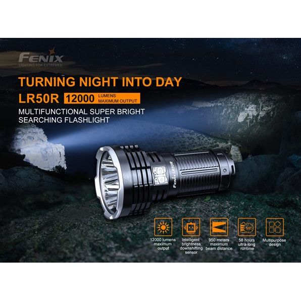 Fenix LR50R 12,000 Lumens High Power Searchlight