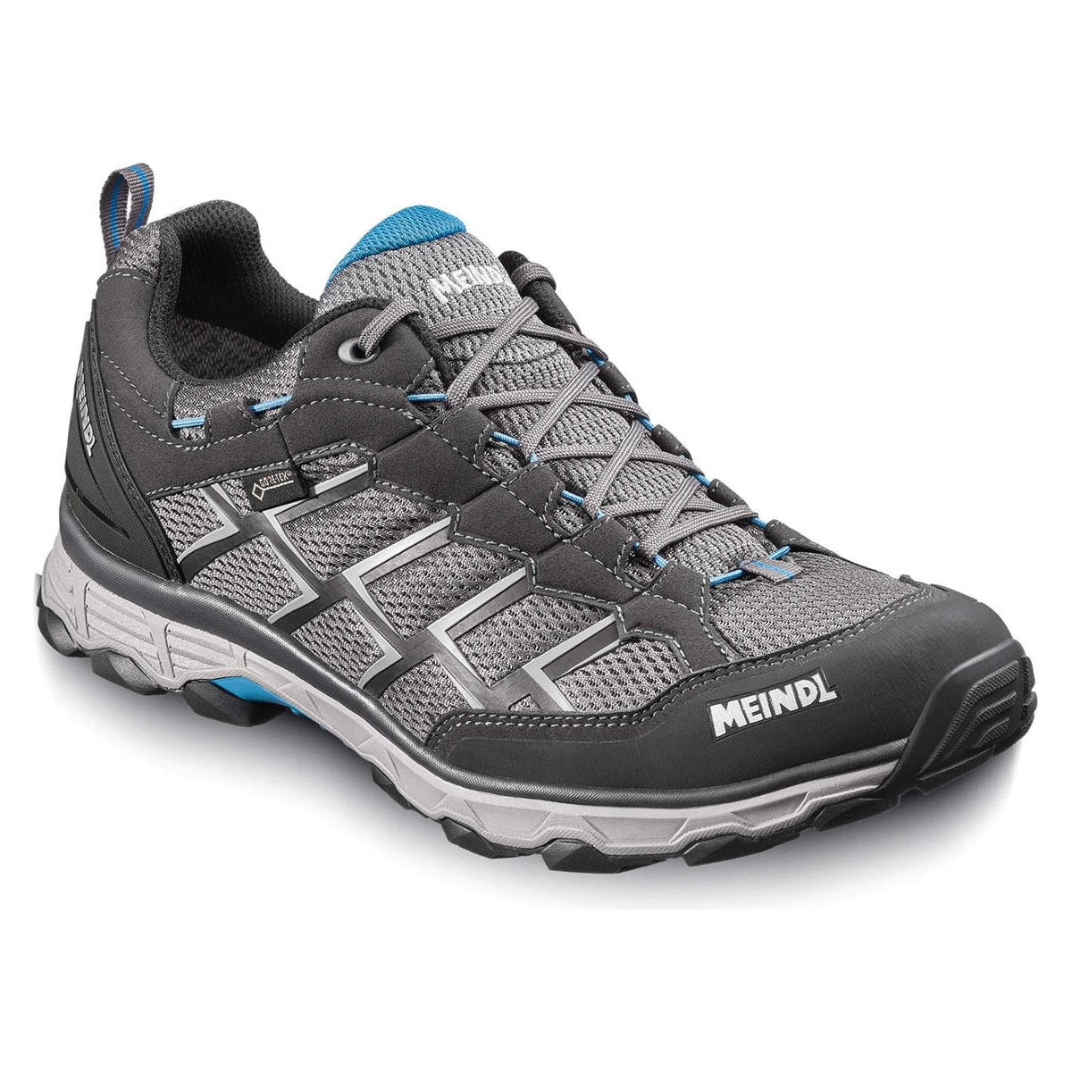 Meindl Activo GTX Wide Fit Walking Shoes - Anthracite/Ocean