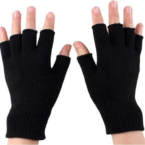 Ussen Fingerless Flight Glove - Black