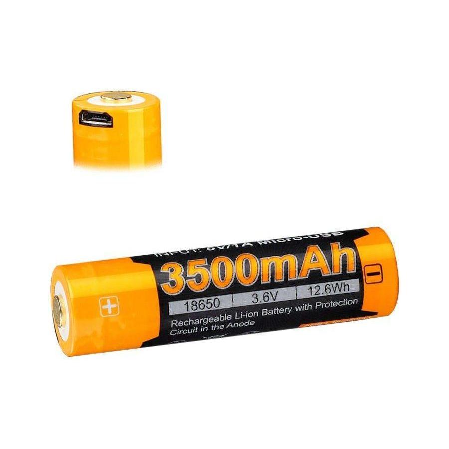 Fenix ARB - L18 - 3500U USB 18650 Battery - Hill and Dale Outdoors