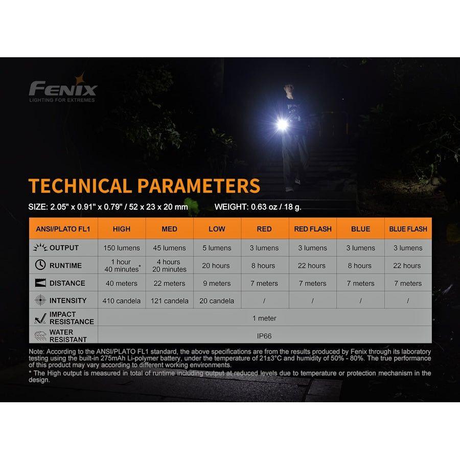 Fenix E - Lite USB - C Rechargeable Multipurpose Mini Light - Hill and Dale Outdoors