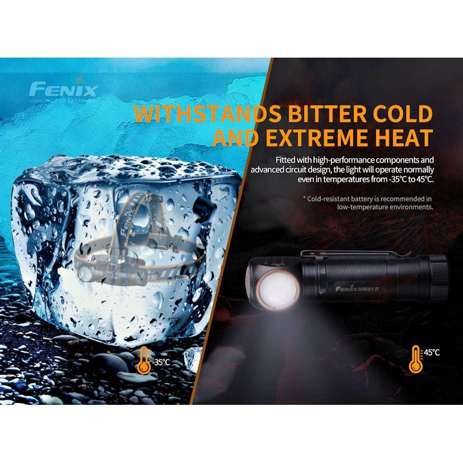 Fenix HM61R V2.0 1600 Lumens Magnetic Rechargeable Headtorch/Handtorch - Hill and Dale Outdoors