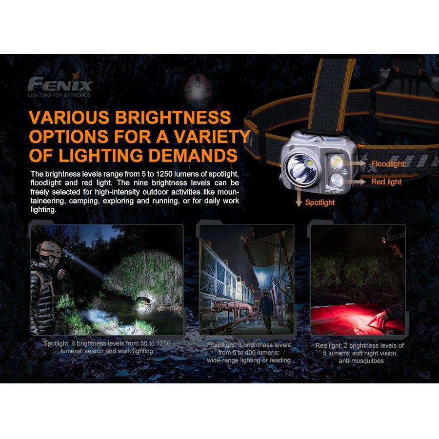 Fenix HP16R Multi Beam Outdoor Headtorch - Hill and Dale Outdoors