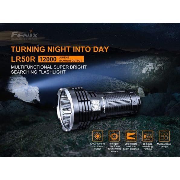 Fenix LR50R 12,000 Lumens High Power Searchlight - Hill and Dale Outdoors