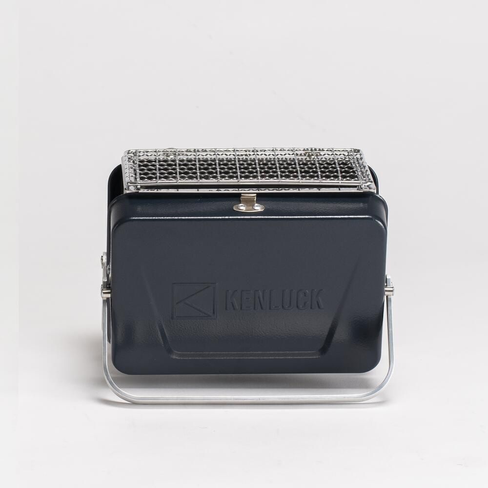 Kenluck Mini Grill / BBQ - Hammertone Gloss Blue - Hill and Dale Outdoors