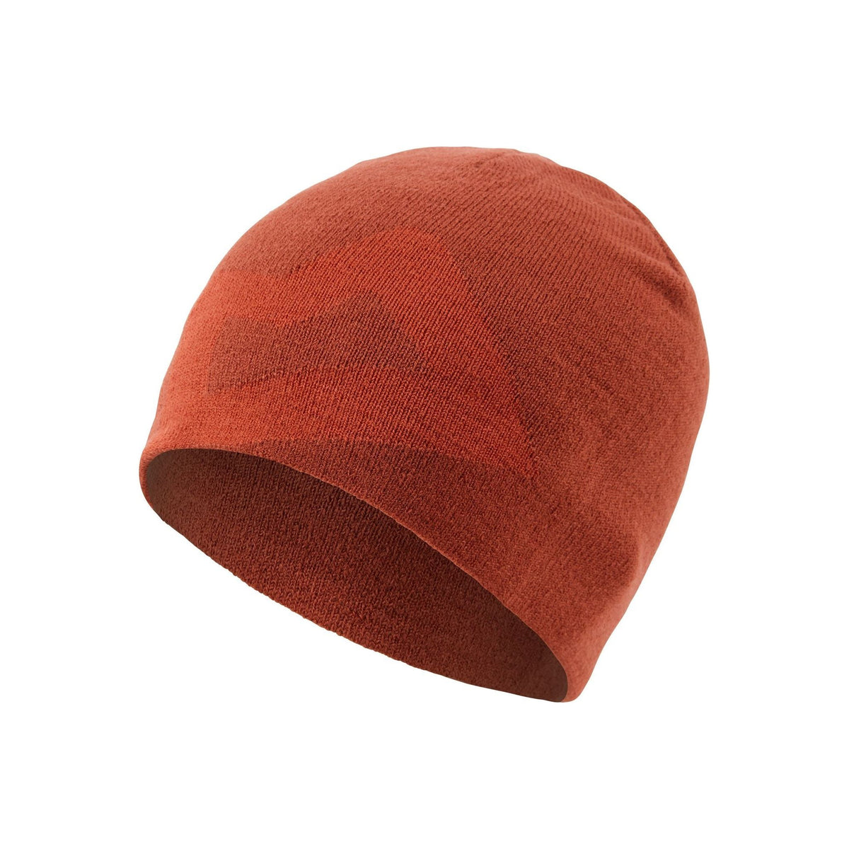 Mountain Equipment Branded Knitted Beanie Hat - Red Ochre/Red Rock
