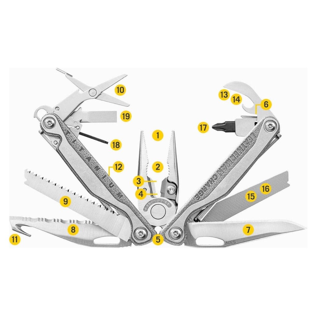 Leatherman Charge Plus TTi Multi - Tool with Nylon Sheath - Stainless Steel - Hill and Dale Outdoors