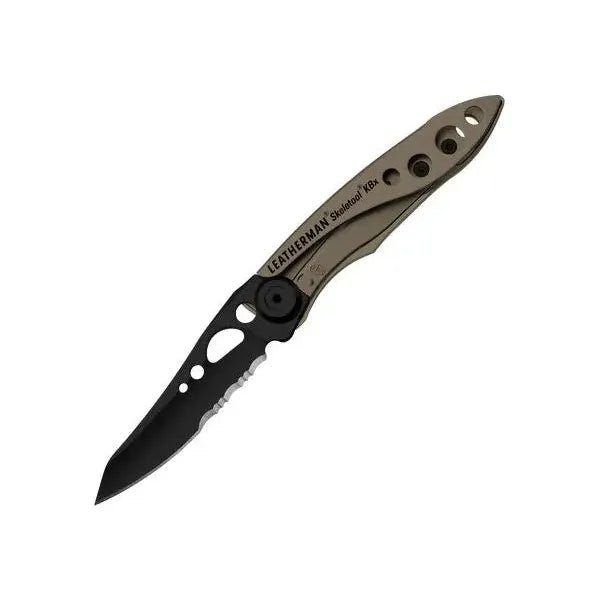 Leatherman Skeletool KBx Knife - Coyote &amp; Black - Hill and Dale Outdoors