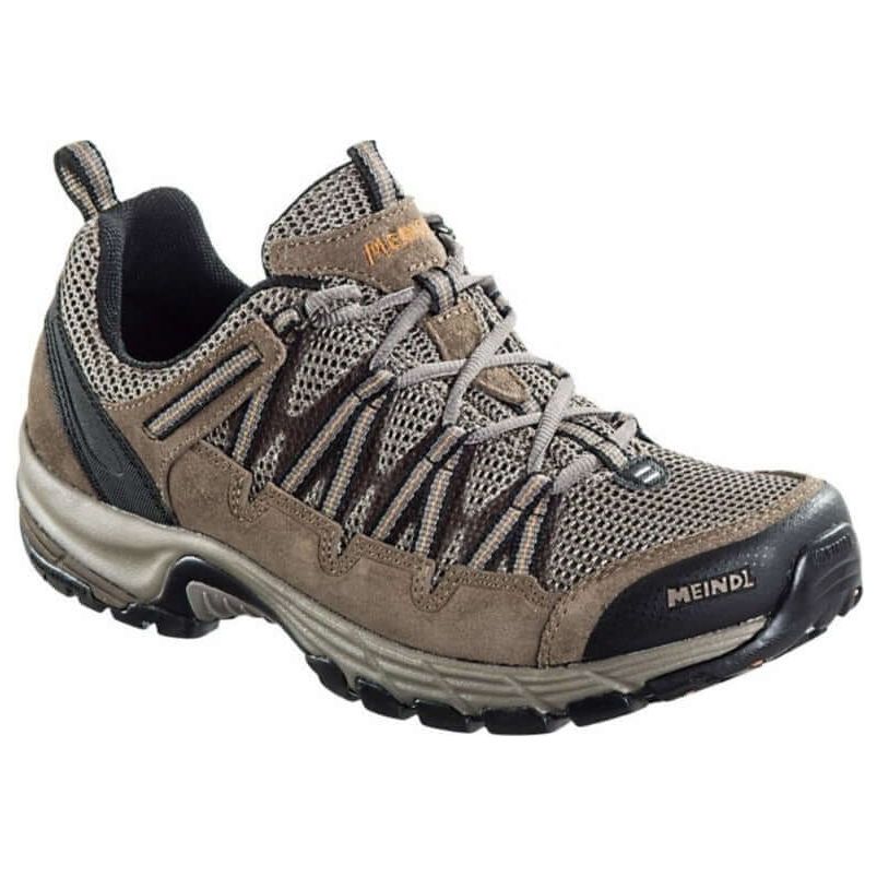 Meindl Balancing Wide Fit Walking Shoes - Brown/Orange - Hill and Dale Outdoors