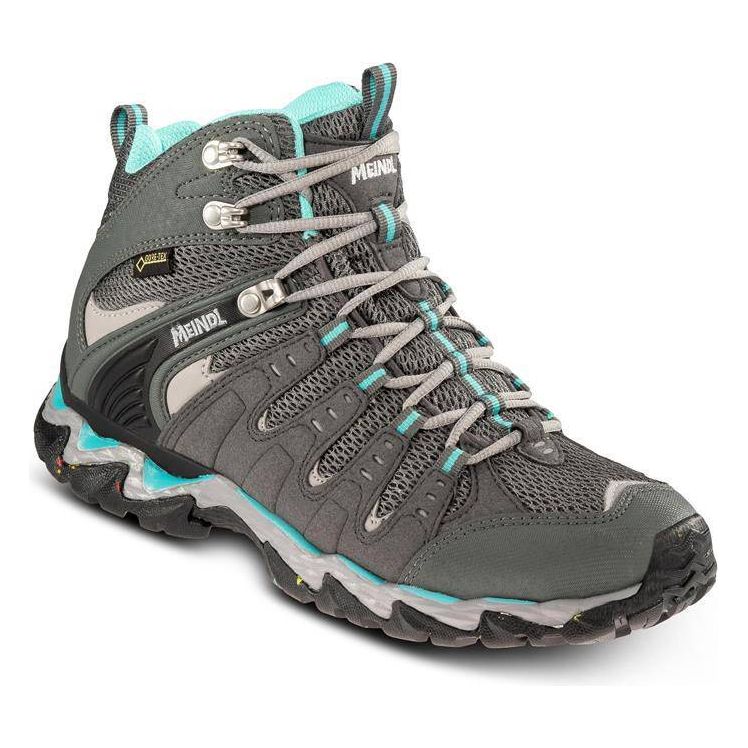 Meindl Respond Lady Mid II GTX Walking Boots - Anthracite/Turquoise - Hill and Dale Outdoors