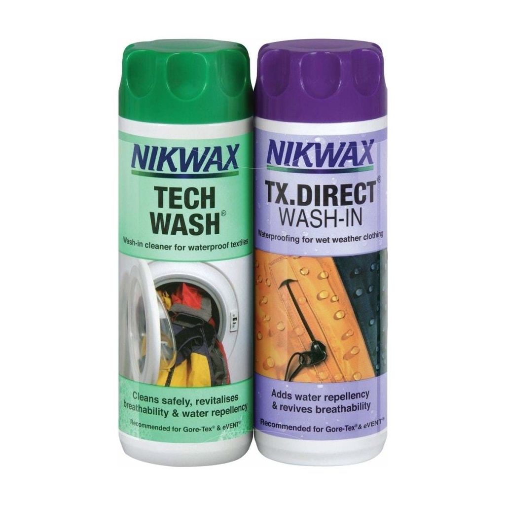 Nikwax Twin Pack - Tech Wash + TX. Direct Wash-In - 300ml - Hill and Dale Outdoors