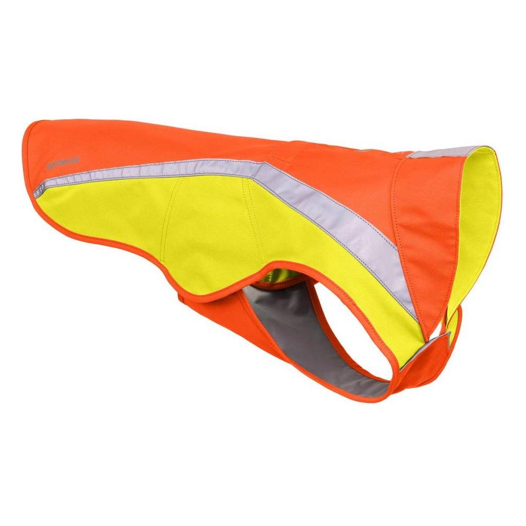 Ruffwear Lumenglow High-Vis Dog Jacket Blaze Orange Hill and