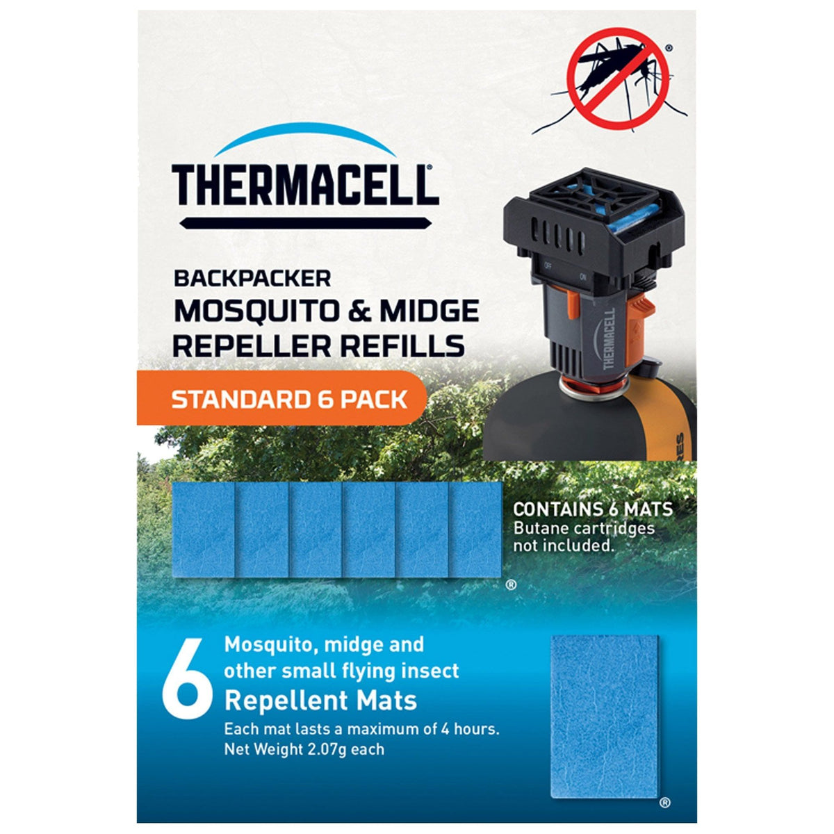 Thermacell Mosquito &amp; Midge Protection Repellent Mat Refill Pack of 6