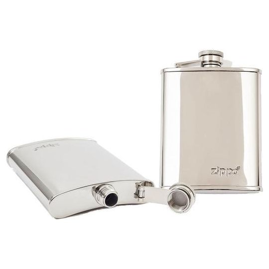 Zippo 6oz. Stainless Steel Flask - Polished - Hill and Dale Outdoors